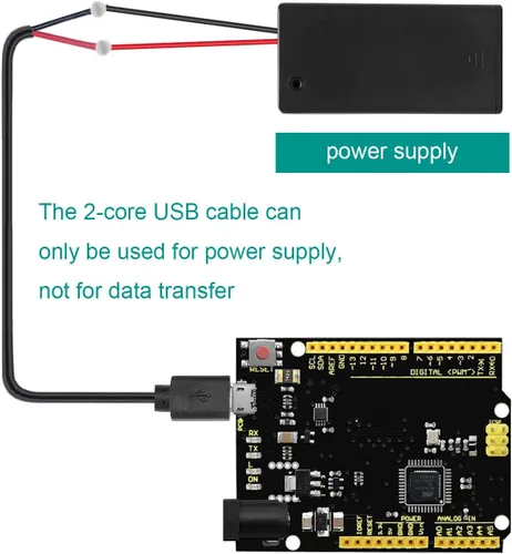 Miniatura 6 de Cable micro USB macho hembra a 2 extremos de cable abiertos, conector USB 2.0 a 2 cables, cable de extensión de cable de alimentación, conector