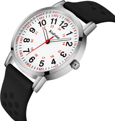 Miniatura 2 de Reloj de enfermera para enfermeras, estudiantes de enfermería, profesionales médicos, médicos, con variedad de colores, segunda mano y 24 horas