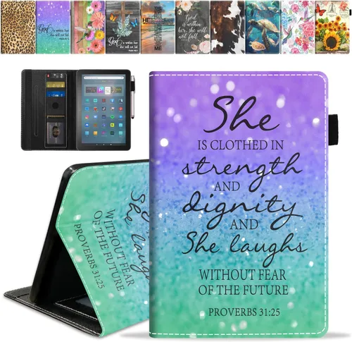 Miniatura 22 de Funda para tableta Amazon Fire Max 11 (11 pulgadas, 13ª generación, versión 2023) con ranura para tarjetas y apagado y encendido automático, funda