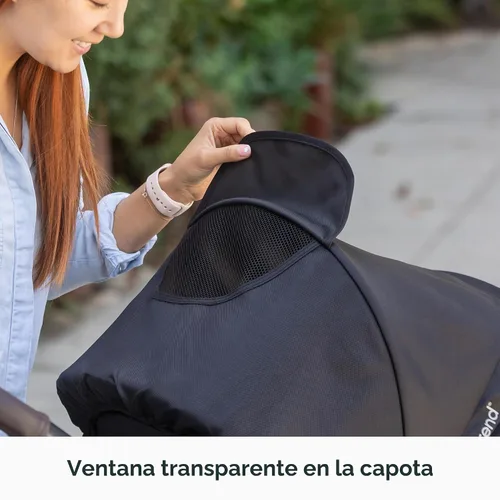 Miniatura 9 de Baby Trend Morph Cochecito Modular de Individual a Doble, Dash Black
