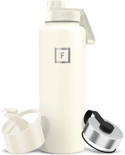 Miniatura 88 de IRON °FLASK Frasco de hidratación para acampar y senderismo con pajilla, botella de agua deportiva de acero inoxidable con aislamiento de boca Dark