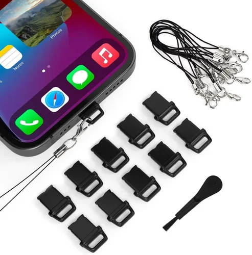 Miniatura 9 de 20 tapones antipolvo para iPhone 14, 14 Pro Max, 13, 13 Pro Max, 12, 12 Pro Max, 11, 11 Pro, X, XS, XR, 8, 7, iPhone Lightning puerto de carga