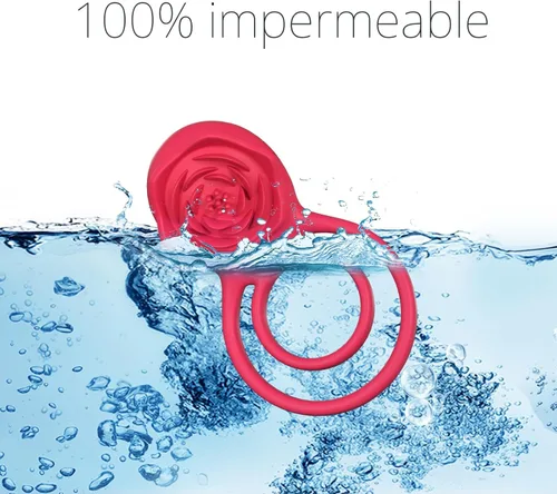 Miniatura 8 de Anillo vibrador para el pene con estimulador de clítoris rosa, vibrador de placer para parejas, juguetes sexuales para adultos para hombres