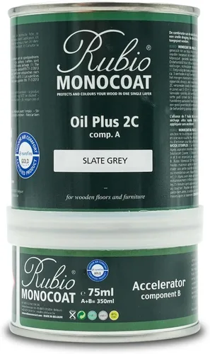 Miniatura 188 de Rubio Monocoat Tinte y acabado para madera de 650 pies cuadrados - Niebla Oil Plus 2C Aceite de linaza de secado rápido, ecológico