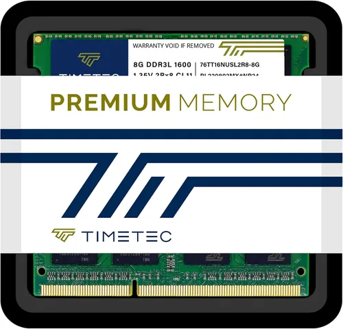 Miniatura 7 de Timetec Premium Kit de memoria Ram de 16 GB (2 x 8 GB) DDR3L/DDR3 1600 MHz PC3L-12800 no ECC sin búfer 1,35 V/1,5 V CL11 2 Rx8 doble rango 204 pines