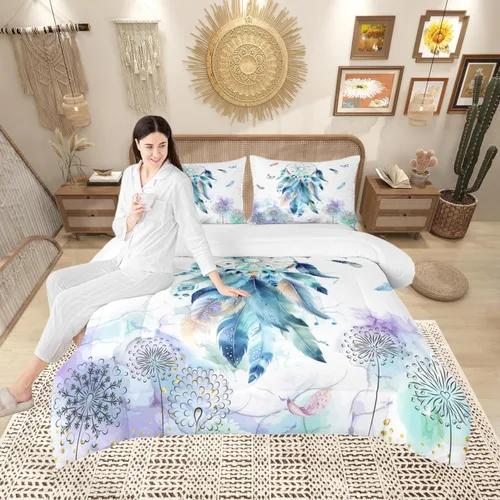 Miniatura 2 de Castle Fairy Rose Lipstick Bedding Set Elegant Quilted Comforter Set Twin Size,Women Cosmetic Duvet Insert with 1 Pillow Sham for Kids Boys Girls