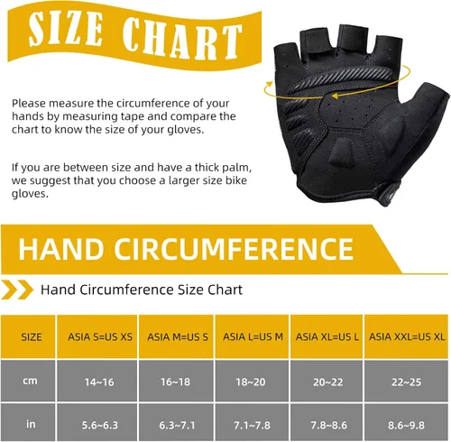 Miniatura 7 de ROCKBROS - Guantes de ciclismo de montaña para hombre, guantes de ciclismo con pantalla táctil, antideslizantes, MTB, guantes de ciclismo