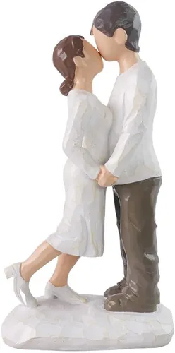 Miniatura 10 de jinhuoba Figuras románticas para parejas, escultura pintada a mano, el mejor regalo de San Valentín, matrimonio, aniversario, boda, compromiso