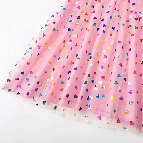 Miniatura 5 de Vestidos de verano casuales de manga corta con tutú de unicornio para niñas de 4 a 12 años