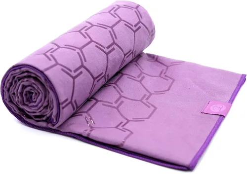Miniatura 12 de Eunzel Toalla de yoga para yoga caliente, toalla antideslizante de doble cara con agarre de silicona, toalla de microfibra absorbente para yoga
