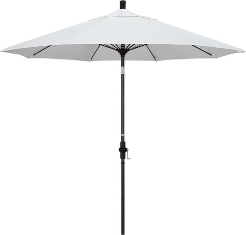 Miniatura 12 de California Umbrella GSCUF908117-5461 - Sombrilla redonda de 9 pies con poste de aluminio y varillas de fibra de vidrio para patio, 9 pies