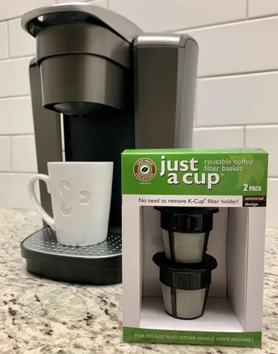 Miniatura 2 de K Cups reutilizables, paquete de 2 filtros universales de café para Keurig, Cuisinart y Mr. Coffee Brewers - Malla de acero inoxidable, sin BPA