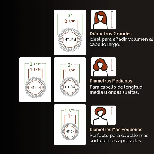 Miniatura 5 de Olivia Garden NanoThermic - Cepillo térmico redondo de cerámica + iones para el cabello, no eléctrico, cepillo profesional para cabello normal a