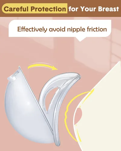 Miniatura 3 de Lictin Colector de leche para leche materna, conchas de pecho y receptor de leche para alivio de la lactancia materna (2 en 1), protege los pezones