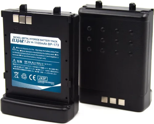Miniatura 6 de Reemplazo de batería Ni-MH de 7.2V 1100mAh BP-173 para radios bidireccionales Icom IC-T7H, IC-T22A, IC-W32A, IC-W31, BP-180