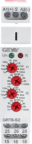 Miniatura 9 de GEYA Relé de tiempo de ciclo asimétrico 1SPDT 16A AC/DC12V-240V Ciclador Repetición Temporizador Retraso Relé Carril DIN modular