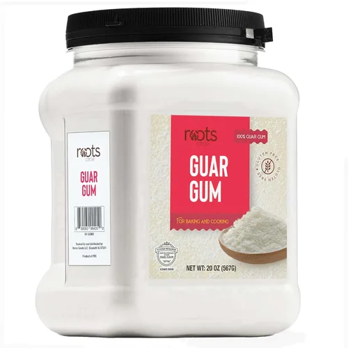 Roots Circle Polvo de goma guar de alta calidad, espesante y aglutinante a base de plantas para hornear, salsas y postres fríos, sin gluten, vegano,