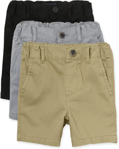 Miniatura 13 de The Children's Place - Pantalones cortos chinos elásticos para bebés y niños pequeños Negro Individual