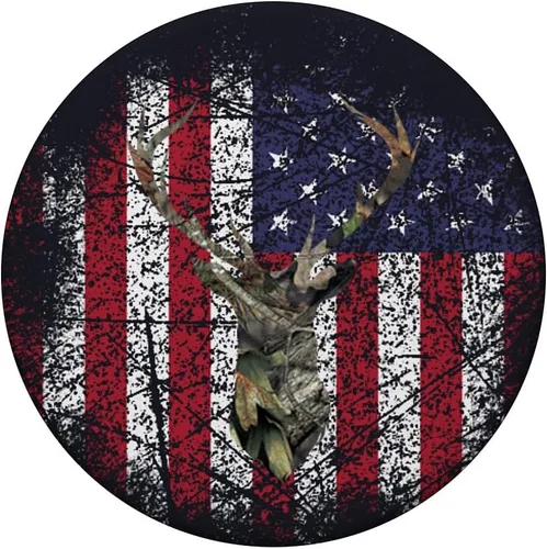 Miniatura 3 de Deer Buck - Bandera de Estados Unidos para caza, camuflaje, color marrón, rojo, blanco, azul, PopSockets Grip y Stand para teléfonos y tabletas