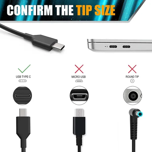 Miniatura 3 de Cargador adaptador de CA para Lenovo ThinkBook 13s 20R9005KUS, 20R9005LUS. por Galaxy Bang USA