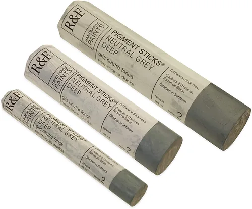 Miniatura 19 de Pinturas R&F Hechas a Mano - Palo de Pigmento al Óleo Profesional, Gris Neutro Medio, 188 ml