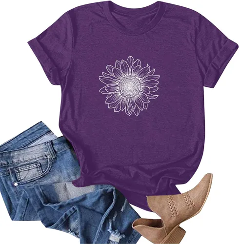 Miniatura 24 de Camiseta con estampado de animales para mujer, camiseta de libélula divertida, linda camiseta de manga corta, blusa de primavera 2023, camisas