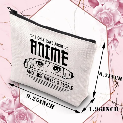 Miniatura 2 de BDPWSS Regalos para amantes del anime para niñas, bolsa de maquillaje de anime, regalo para amantes del anime, regalo para fanáticos del anime