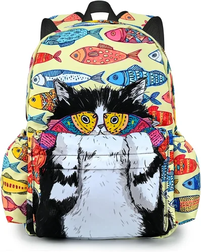 Miniatura 16 de Mochila de camuflaje vintage con bandera americana, bolsas de libros, ligeras, informales, para portátil, mochila de viaje para hombre y mujer