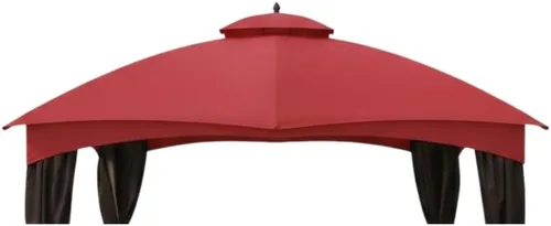 Miniatura 9 de Garden Winds Cubierta superior reforzada RipLock 350 de repuesto compatible con Allen Roth modelos de cenador de 10 x 12 pies GF-12S004B, Verde