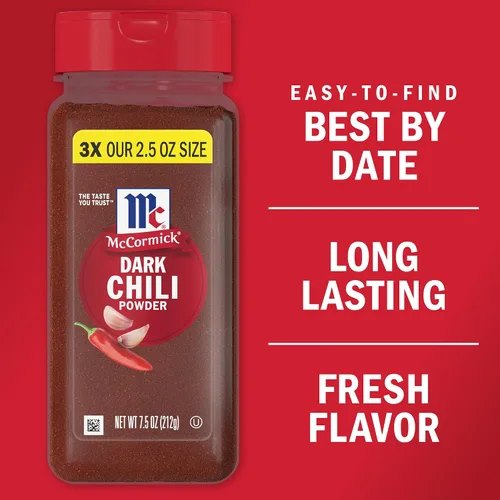 Miniatura 2 de McCormick Chile oscuro en polvo, 7.5 onzas