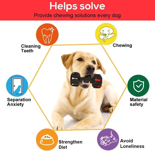 Miniatura 4 de Juguetes masticables para perros para masticadores agresivos, juguete dental no tóxico de grado alimenticio para mascotas, juguetes resistentes e XL