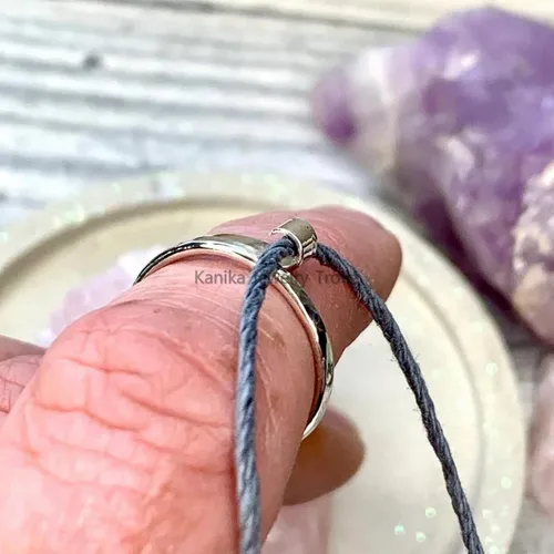 Miniatura 3 de Kanika Jewelry Trove Anillo de Ganchillo de Gato de Plata de Ley Purr-fectamente Elaborado para Entusiastas del Tejido de Punto