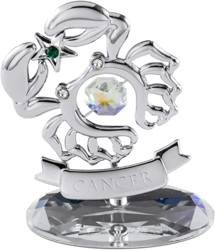 Miniatura 23 de CRYSTOCRAFT Regalo de sagitario, adorno de constelación con cristal austriaco, adorno de cristal de signo del zodiaco, colección de decoración