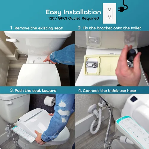 Miniatura 8 de BidetMate 1000 Series Electronic Smart Asiento de inodoro