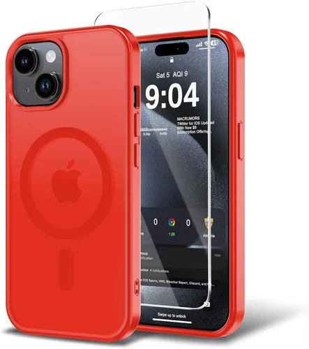 Miniatura 169 de Funda para iPhone 11 con protector de pantalla, compatible con MagSafe, ultra delgada, translúcida, mate, a prueba de golpes, color negro