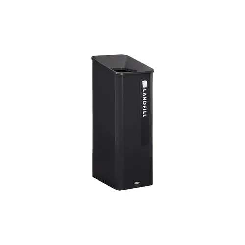 Miniatura 11 de Rubbermaid Commercial Products Sustain - Contenedor decorativo de 15 galones, negro/verde, interior para edificios de oficinas, patios de comida