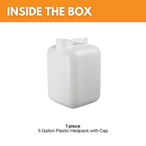 Miniatura 2 de Hedpak Hedpak- Carboy de plástico de 5 galones con asa, sin BPA y grado alimenticio