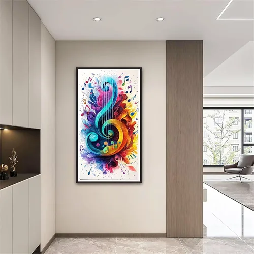 Miniatura 2 de Abstract Note Diamond Painting Kits for Adults Beginners, 5D Full Drill Diamond Art Kits Gem Art for Home Wall Decor, Rhinestone Embroidery Crafts