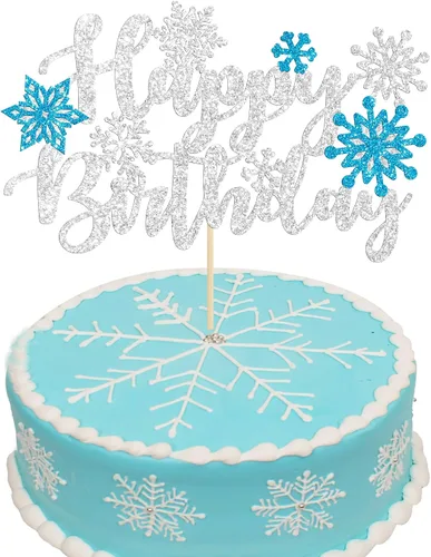 Miniatura 18 de 1 unidad de decoración de pastel de copo de nieve de "Bebé, hace frío afuera" con purpurina, decoración de pastel de baby shower de invierno