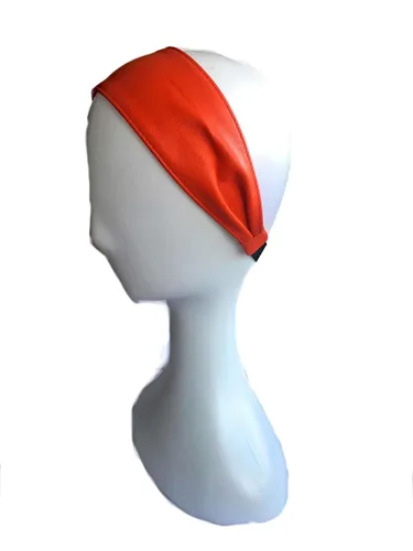 Miniatura 5 de Wardani, Diadema de cuero de 2.75 pulgadas de ancho, ajustable, elástica, suave y cómoda, fabricada en Estados Unidos con piel de cordero italiana