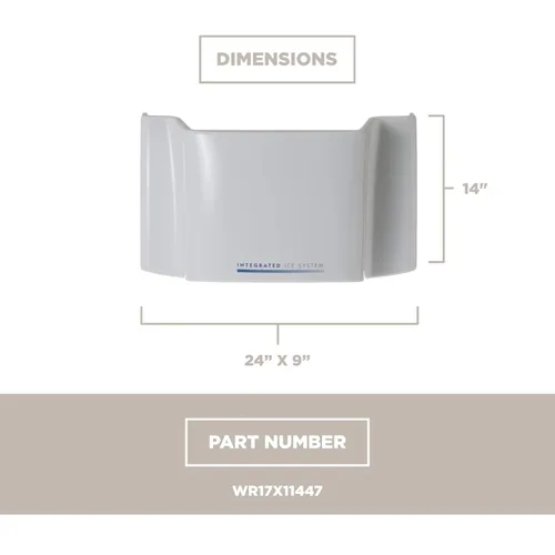 Miniatura 5 de GE Appliances WR17X11447 Conjunto de contenedor de hielo para refrigerador