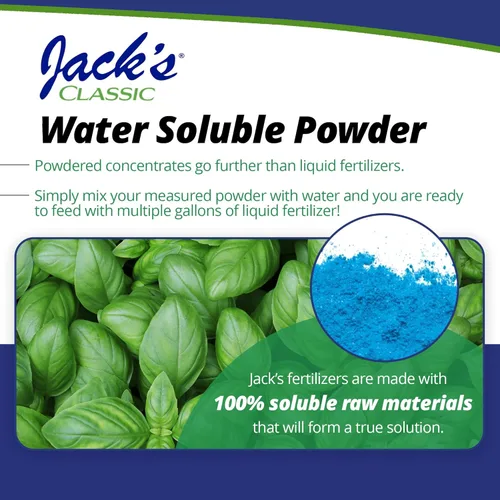 Miniatura 5 de Jack's Classic 20-20-20 Fertilizante multiuso soluble en agua con micronutrientes para proporcionar crecimiento general en todas las plantas, 1.5