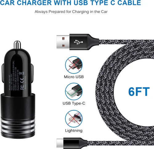 Miniatura 5 de Cargador rápido USB tipo C para Moto G Stylus 5G 2025 2024/G Power 2026 2025/G 2026/G Pure/G Play 2023/2021/G8 Power/G7 Play/Z4/Edge 5G UW/One 5G