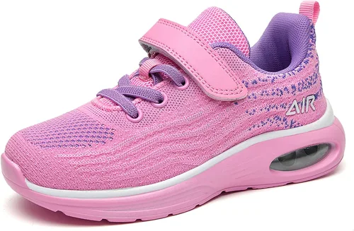 Miniatura 2 de SURRAY Zapatos deportivos para correr y caminar para niños y niñas, transpirables, antideslizantes, para gimnasio, deportes, a la moda