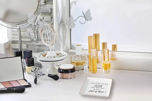Miniatura 6 de Bandeja de cerámica con texto en inglés "I Found My Mister, But I Still Need My Sister,Will You Be My Maid of Honor", despedida de soltera, regalo