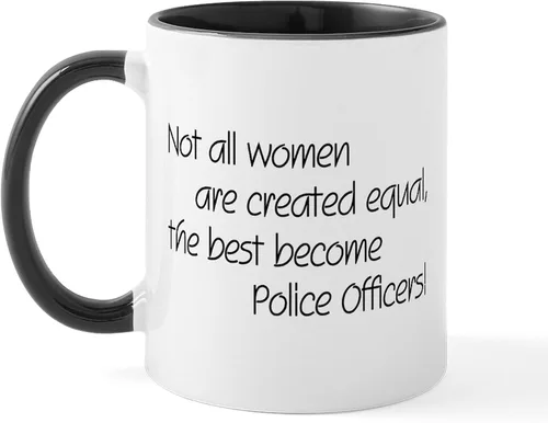 Miniatura 6 de CafePress Taza de café de cerámica de 11 oz (11.0 fl oz) de Police Mom