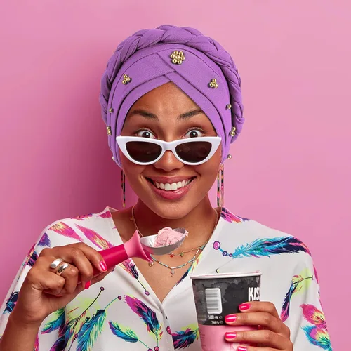 Miniatura 7 de 6 piezas de turbante africano para mujer, gorras trenzadas con cuentas elásticas