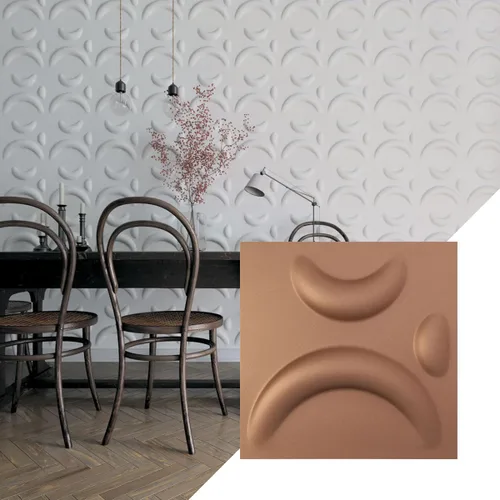 Ekena Millwork 11 7/8"W x 11 7/8"H Seville EnduraWall Decorativo Panel de Pared 3D, Cobre Envejecido (Cubre 0.98 Pies Cuadrados)