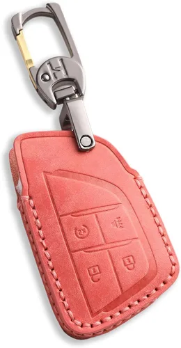 Miniatura 10 de Funda de llavero de cuero de 4 botones Hontumax para Chevy Tahoe Colorado Silverado Suburban Equinox Traverse, para GMC Yukon Sierra Acadia Canyon