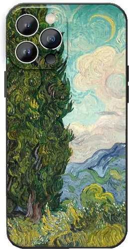 Miniatura 11 de Funda para iPhone 14 Plus, Classic Art Monet Painting Retro Landscape Phone Case para mujeres y hombres, cubierta protectora delgada de TPU flexible
